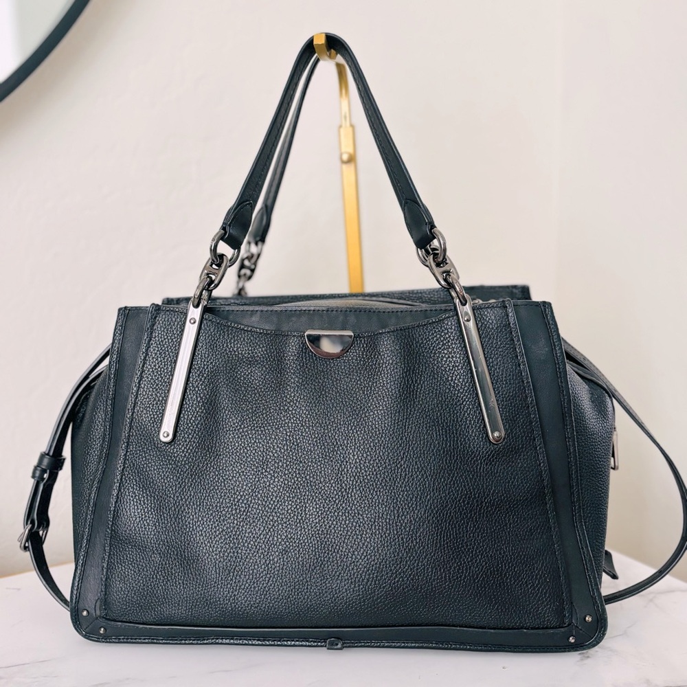 Coach Dreamer 36 Gunmetal Black Leather Tote Bag 38550 - Picture 15 of 15